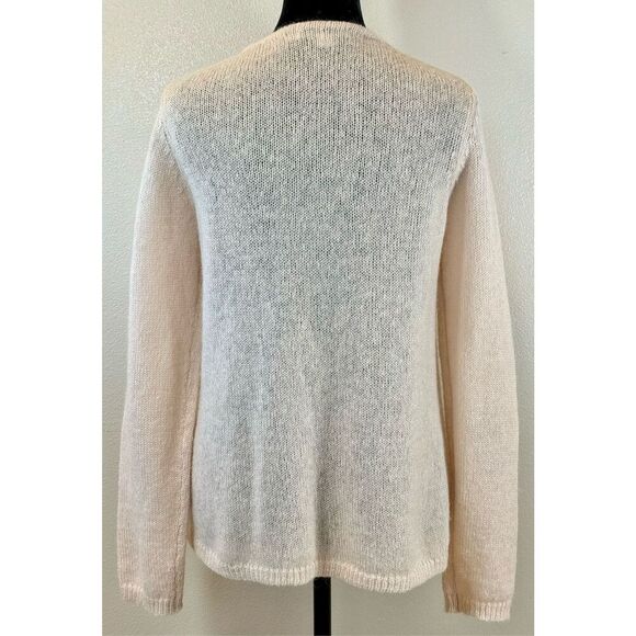 Boden Women's Light Pink Mixed Mohair Wool Blend Open Front Cardigan Sweater 10 - Picture 3 of 9